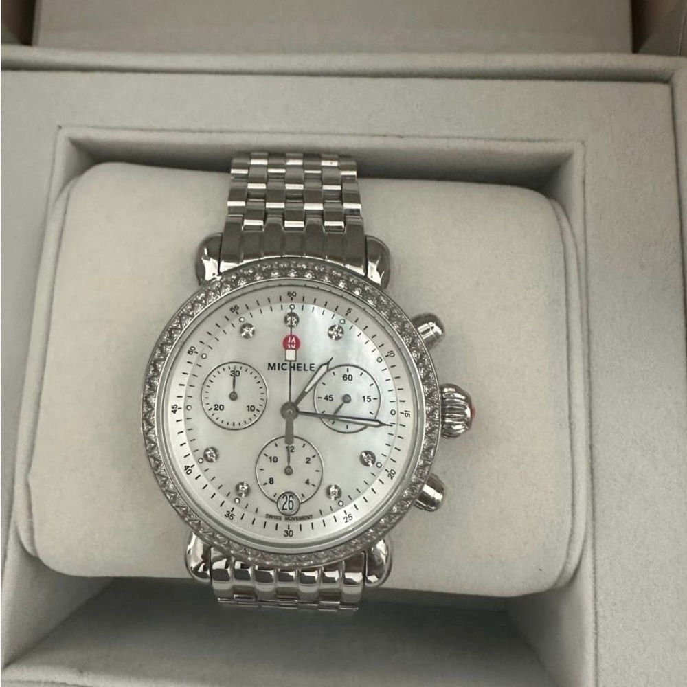 Michele CSX 36 Diamond Chronograph Watch - Picture 5 of 5